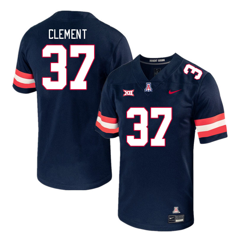Arizona Wildcats #37 Nolan Clement Big 12 Conference College Football Jerseys Stitched Sale-Navy